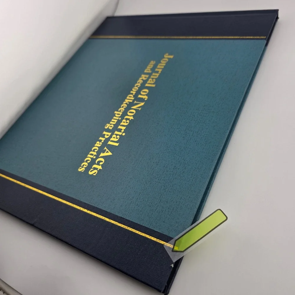 Wilson Jones Journal of Notarial‎ Acts Recordkeeping Hardcover Workbook New